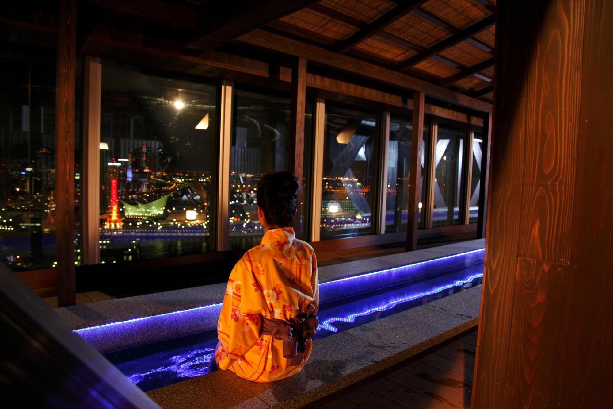 Kobe Harbor Land Onsen Manyo-Club Hotel Ngoại thất bức ảnh